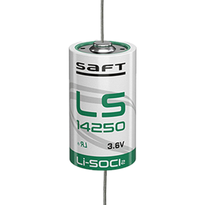 Батерия 14250 Saft LS14250-CNA 3.6V 1/2AA - 1200 mAh с аксиален извод